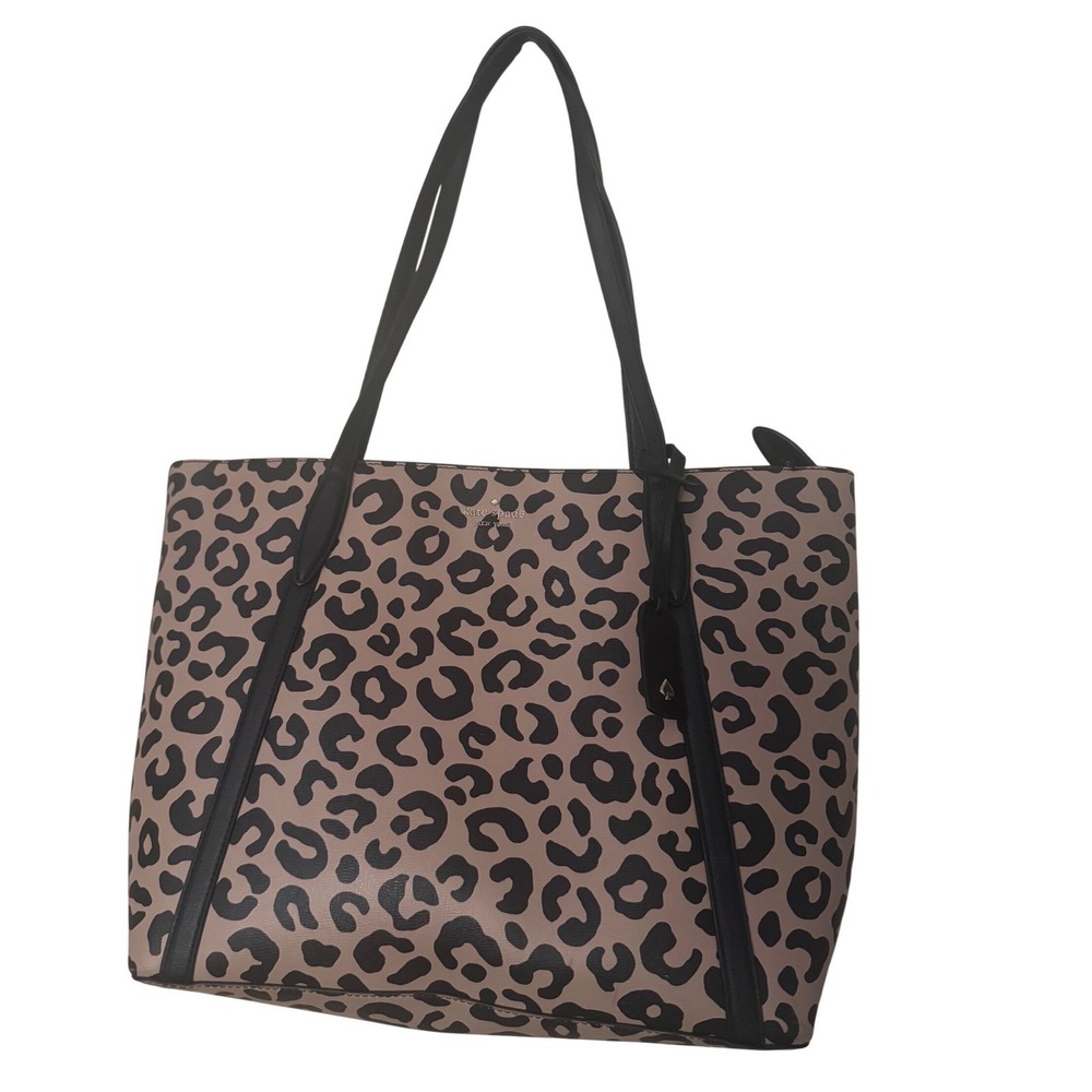 Kate Spade‎ Animal Print Leopard Large Tote Shoulder Bag